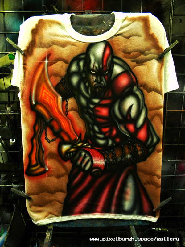 [AIRBRUSH] KRATOS // GOD OF WAR – T-Shirt